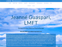 Tablet Screenshot of jeanneguaspari.com